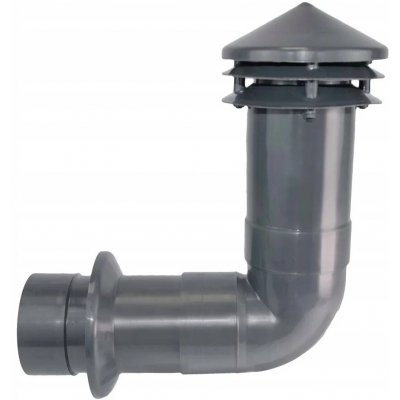 Plast-Fol ventilační otvor s kolenem, PVC, průměr 110mm – Hledejceny.cz