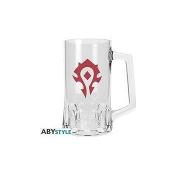 ABYstyle Skleněný půllitr World of Warcraft Horda 500 ml