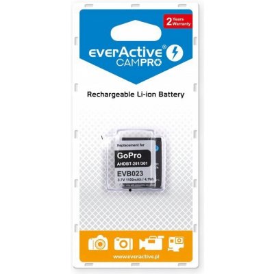 EverActive Náhrada za GoPRO Hero 3 / 3+ 1100mAh EVB023 – Zbozi.Blesk.cz