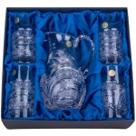 ONTE CRYSTAL Džbán se sklenicemi na vodu 350 ml Kometa Varianty setu: Džbán + 4 skleničky – Sleviste.cz