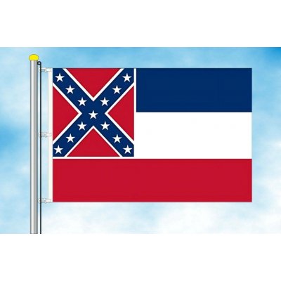 LIBEA, s.r.o. Mississippi vlajka z let 1894-2020 Rozměr: 60×90 cm, Uchycení: Karabiny na stožár – Hledejceny.cz