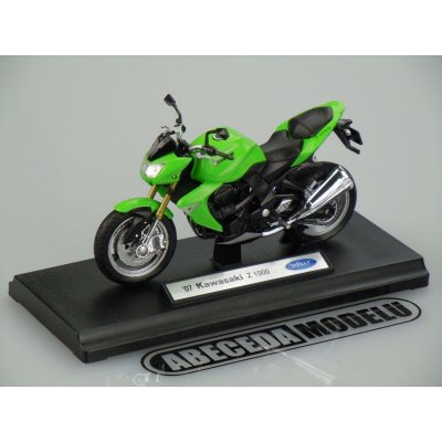 Welly Motocykl Kawasaki Z1000 model zelená 1:18 – Zboží Mobilmania