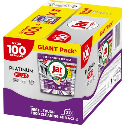 Jar Our 30 Minute Miracle Platinum Plus Lemon kapsle do myčky 100 ks – Zboží Mobilmania