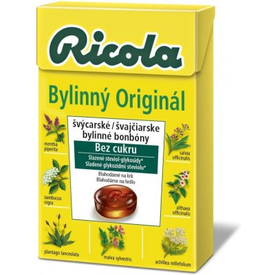 RICOLA Bylinný Originál bez cukru 40 g – Hledejceny.cz