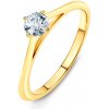 Prsteny Savicki zásnubní prsten The Light žluté zlato diamant DL R2 1 Z