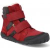 Dětské kotníkové boty KOEL4kids Barefoot zimní obuv s membránou Milo Hydro Tex červená