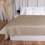Biante Sametový přehoz na postel Velvet Premium SVP-042 Béžovohnědý Na míru – Zboží Dáma