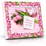 Selllot Miluji Tě Plněné čokoládové lodičky s ořechy růžové tulipány 125 g – Zbozi.Blesk.cz