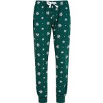 SF Women pohodlné pyžamové kalhoty na doma s proužky hvězdičkami bottle white snowflakes – Sleviste.cz