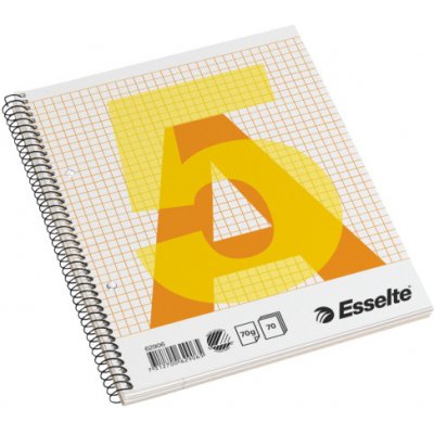 Esselte blok se spirálou čtverečkovaný A5 70 listů – Zboží Dáma