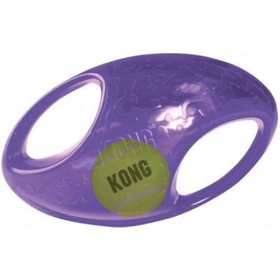 Kong Jumbler míč rugby guma + tenis. L/XL 22 x 12 cm