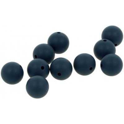 Natana silikonové korálky tmavě modré 15 mm 10 ks – Hledejceny.cz