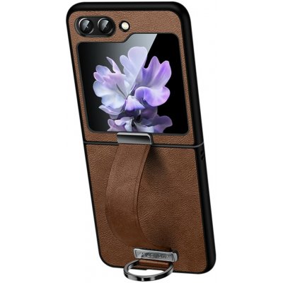 SULADA 135826 SULADA BAND Kryt s držiakom pre Samsung Galaxy Z Flip7 FE 5G / Flip6 5G hnedý – Zboží Živě
