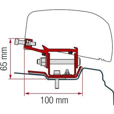 Adaptér pro Renault Trafic na markýzy Fiamma F40van verze Renault Trafic L1 (od 9/2014) | Zboží Auto