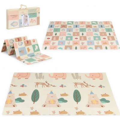 Pěnová podložka pro děti 200x150 cm výuková oboustranná skládací + taška IPLAY – Sleviste.cz