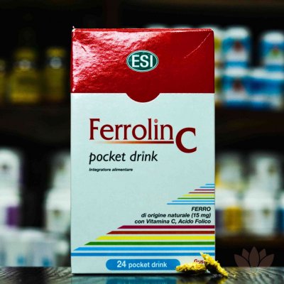 Esi Ferrolin C Drink Železo nápoj 24 x 20 ml – Zbozi.Blesk.cz