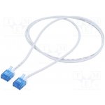 Goobay 74286 Patch, U/UTP, 6a, lanko, Cu, LSZH, 1m, bílý – Zbozi.Blesk.cz