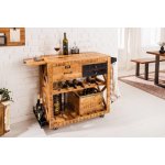 LuxD Designová barová skříňka Winebar 92 cm mango – Zboží Dáma