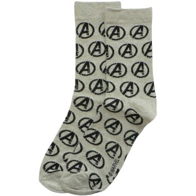 Pánské ponožky Avangers Světle šedý melír – Zboží Mobilmania