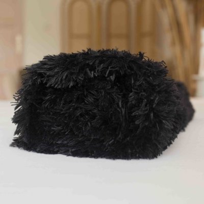 Jerry Fabrics deka s dlouhým vlasem Černá 150x200 – Zboží Dáma