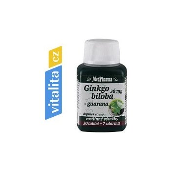 MedPharma Ginkgo biloba guarana 37 kapslí