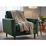 Mybesthome Přehoz na křeslo sedačku LUXURY béžová 70 x 160 cm – Zboží Dáma