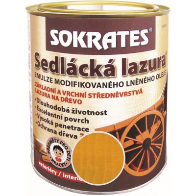 Sokrates Sedlácká lazura na dřevo 0,7 kg pinie – Zboží Mobilmania