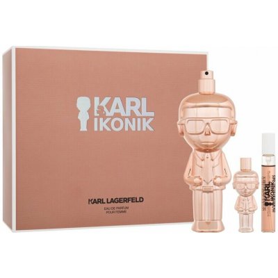 Lagerfeld Ikonik EDP 100 ml + EDP 7,5 ml + EDP 4,5 ml dárková sada – Zboží Mobilmania