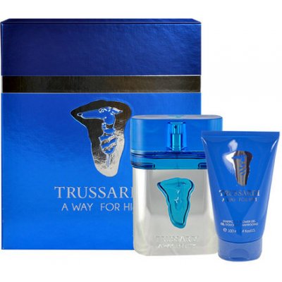 Trussardi A Way For Him EDT 100 ml + sprchový gel 100 ml Hard Box dárková sada