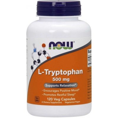NOW Foods NOW L-Tryptophan 500 mg 120 rostlinných kapslí