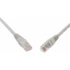 síťový kabel Solarix 28310059 patch, CAT5E, UTP, PVC, 0,5m, šedý