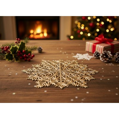 Mybesthome Vánoční prostírání kulaté FANNY zlatá Ø 38cm – Zboží Dáma