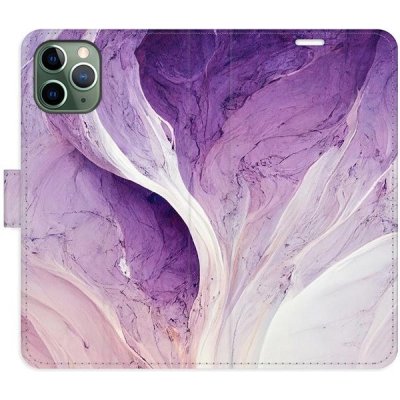 Pouzdro iSaprio flip Purple Paint iPhone 11 Pro