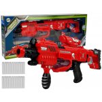 Mamido dětská pistole na pěnové náboje s leserem a zvukovými efekty červená – Hledejceny.cz