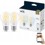 WiZ SET 2x LED žárovka E27 A60 Filmant 7W 60W 806lm 2700-6500K IP20, stmívatelné – Hledejceny.cz