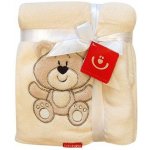 Bobobaby Dětská deka z mikrovlákna Medvídek béžová – Hledejceny.cz