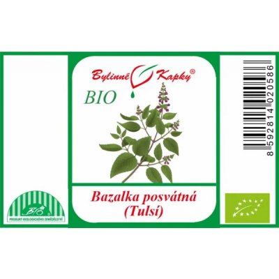 Bylinné kapky Bazalka posvátná tulsí BIO tinktura 50 ml – Hledejceny.cz