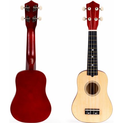ECOTOYS Dřevěné ukulele kytara pro děti 4 struny nylon – Zboží Mobilmania