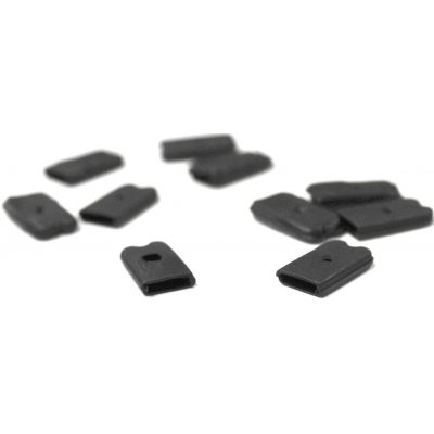 Koncovky na kostice 6mm bílé, černé Barva: černá – Zboží Dáma