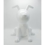 Maxwhite Socha Pes Ťap bílý 44 x 45 x 51cm – Hledejceny.cz
