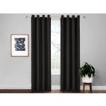 XPOSE® Zatemňovací závěsy HADES (černý) - 140x250 cm (2ks) – Zboží Mobilmania