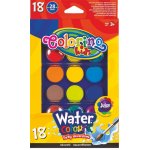 Colorino vodové barvy velké se 2 štětci 18 barev – Zboží Dáma