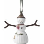 KÄHLER Vánoční ozdoba Hammershøi Christmas Snowgirl 6,5 cm bílá barva porcelán – Sleviste.cz