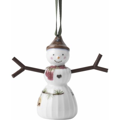 KÄHLER Vánoční ozdoba Hammershøi Christmas Snowgirl 6,5 cm bílá barva porcelán – Sleviste.cz