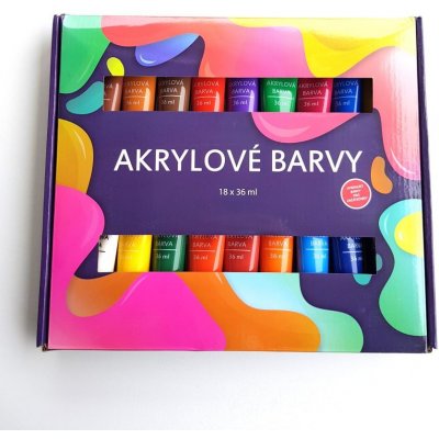 akrylové barvy 18 x 36ml – Zboží Dáma