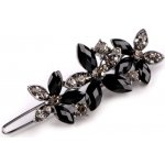 Sponka do vlasů černá - květy – Hledejceny.cz