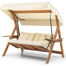 Hanah Home Garden Triple Swing Chair Galata Swing S3 Cream