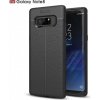 Pouzdro a kryt na mobilní telefon JustKing litchi Samsung Galaxy Note 8 - černé