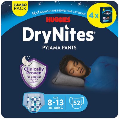 DryNites pro chlapce JUMBO box 8-13 let / 30-48kg / 4x13ks – Sleviste.cz