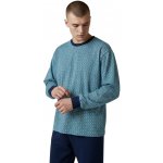 Giry pánské bavlněné pyžamo s dlouhým rukávem modrá – Zboží Dáma